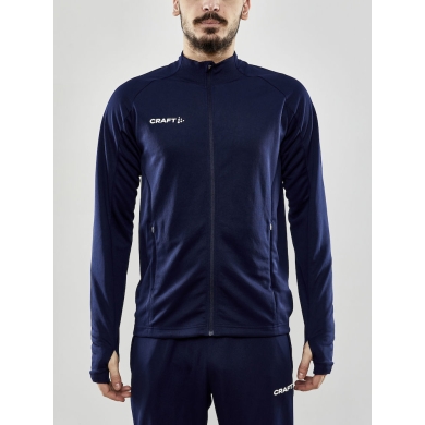 Craft Training Jacket Evolve Full Zip - durable mid-layer jacket made of stretch material - navy blue Men